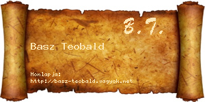 Basz Teobald névjegykártya